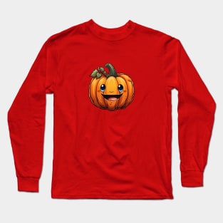 Cute Happy Pumpkin 002 Long Sleeve T-Shirt